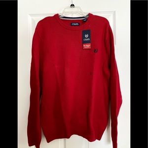 NWT Men’s Chaps Crewneck Long Sleeve Sweater Size XL